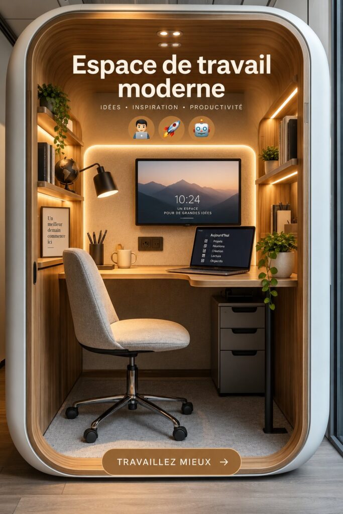 Bureau moderne avec des équipements technologiques pour améliorer la productivité