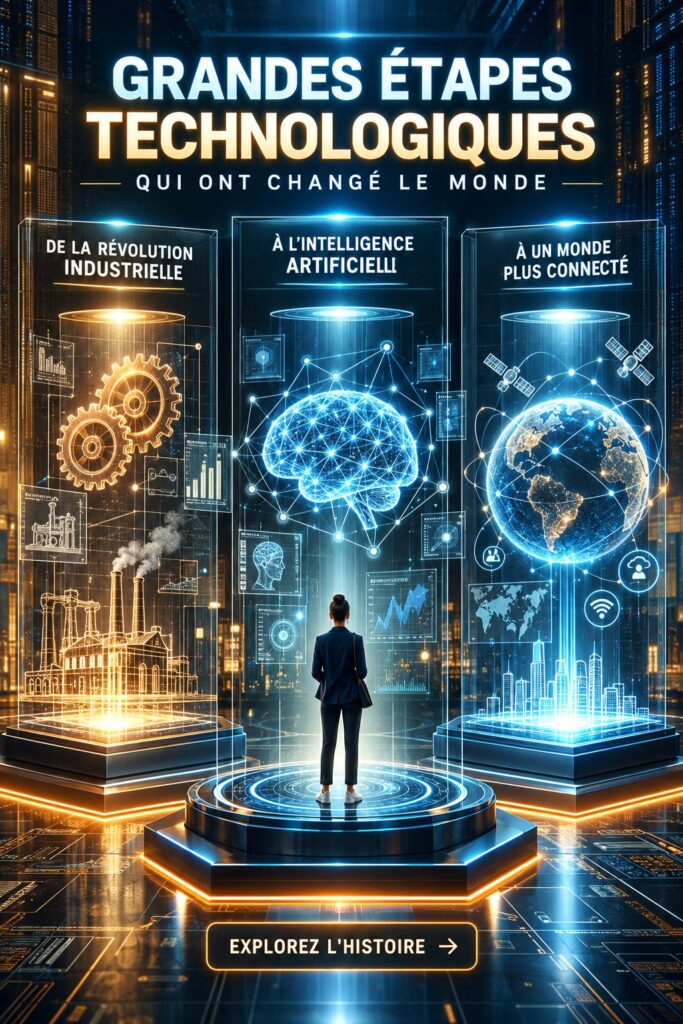 Des illustrations de technologies modernes qui transforment le quotidien des femmes.