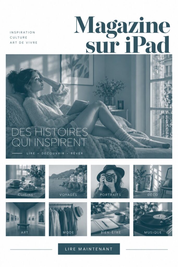 Capture d'écran de l'application Case Magazine sur un iPad, montrant une interface conviviale à améliorer la productivité.