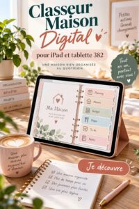 Femme utilisant un classeur digital sur son iPad dans un cadre de travail moderne.