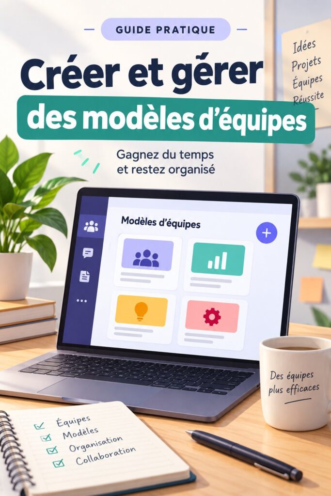Femme travaillant sur des modèles d'équipe sur un ordinateur.
