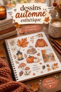 Dessins esthétiques d'automne avec des couleurs vives et des motifs de feuilles