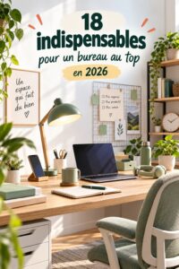 Femme travaillant dans un bureau moderne avec des outils technologiques
