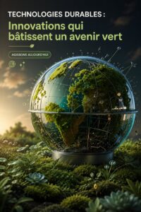 Image d'une innovation technologique respectueuse de l'environnement, représentant un avenir durable.