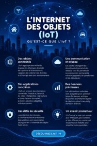 Illustration représentant des objets connectés dans un environnement domestique