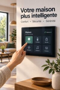 Panneau intelligent Weilin D installé dans une maison moderne
