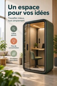 Pod de bureau Framery One™ dans un espace moderne