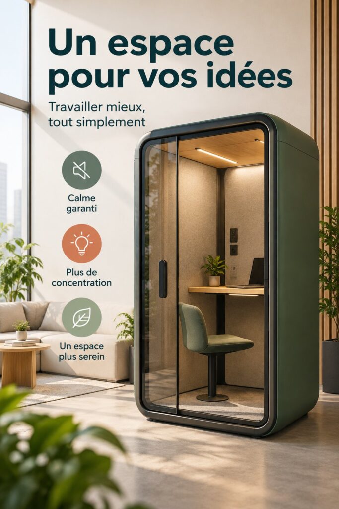 Pod de bureau Framery One™ dans un espace moderne