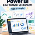 Modèles Power BI affichés sur un écran d'ordinateur, démontrant leur utilisation pour le traitement de données ci