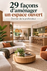 Un intérieur lumineux avec un aménagement ouvert favorisant l'espace et la convivialité.