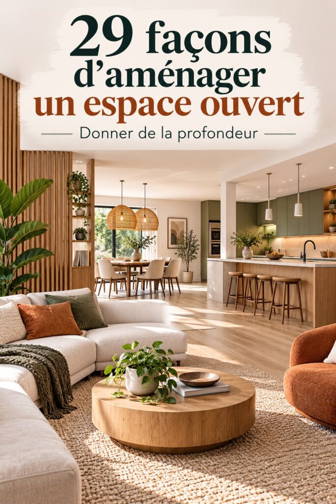 Un intérieur lumineux avec un aménagement ouvert favorisant l'espace et la convivialité.