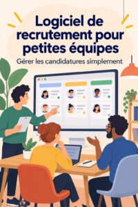 Femme assise à un bureau à domicile, souriante et concentrée sur son travail en télétravail.