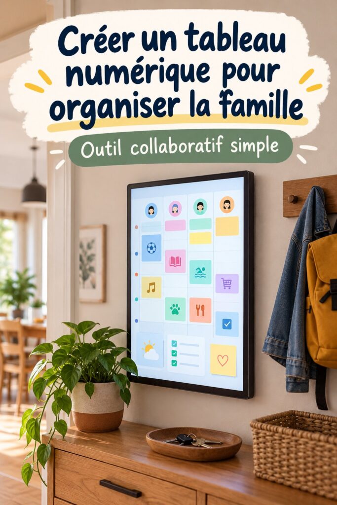 Un DAKboard familial avec un calendrier et une to-do liste