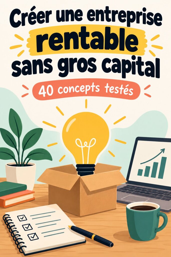 Femme entrepreneur réfléchissant à des idées de business rentables.