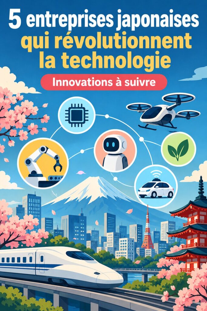 Un groupe de jeunes entrepreneurs japonais discutant d'une idée technologique en milieu urbain.