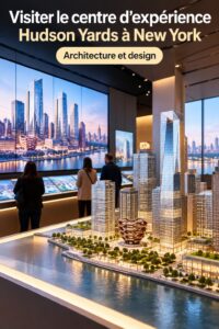 Vue panoramique de Hudson Yards, un centre d'expérience culturel à New York.