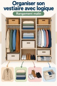 Un bureau moderne avec des lockers intelligents et un espace de travail organisé.