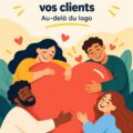 Illustration d'une marque solide captivant l'attention des clients.