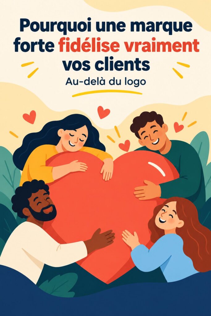 Illustration d'une marque solide captivant l'attention des clients.