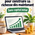 Une femme souriante travaillant sur un projet entrepreneurial à domicile.