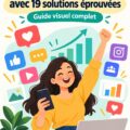 Illustration d'outils numériques pour les réseaux sociaux, ciblant le marketing féminin.